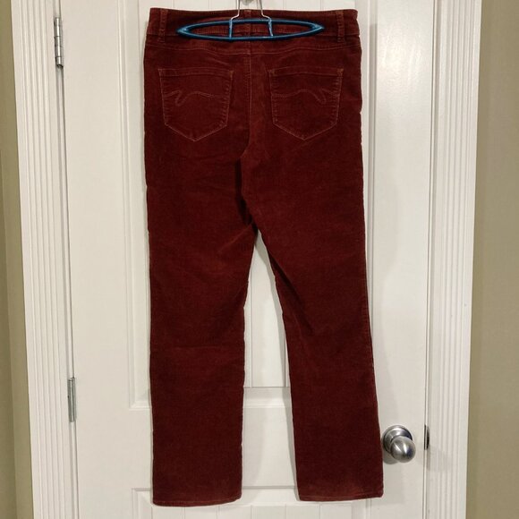 WIND RIVER Dark red straight leg corduroy pants ~ Whimsigoth MEDIUM LARGE 32W - Picture 10 of 10
